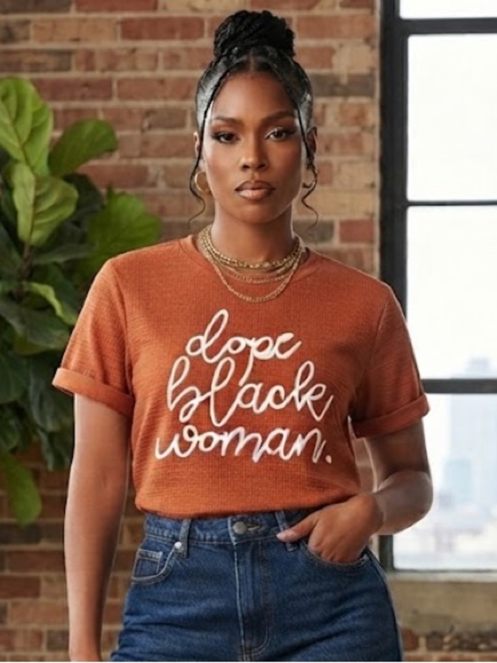 Legendary Rootz Dope Black Woman Graphic Tee Women's Size XL NWT Shirt